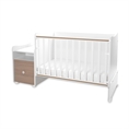 Bed TREND PLUS NEW white+amber Bed TREND PLUS NEW white /baby bed+cupboard/